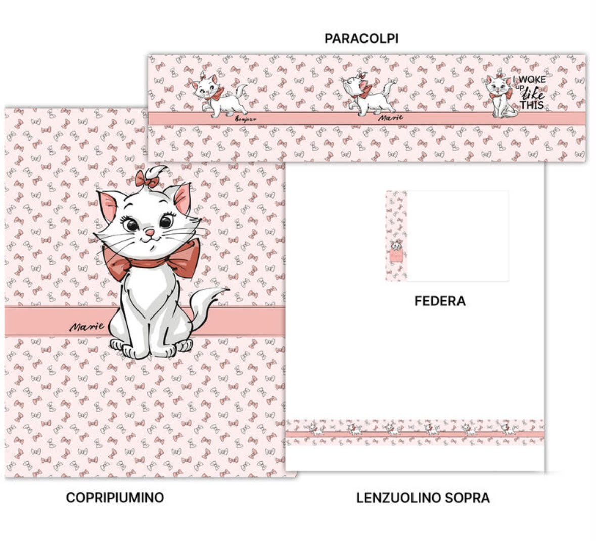 Composé Culla Disney Marie (Minou) 5 Pezzi – Art. 4000