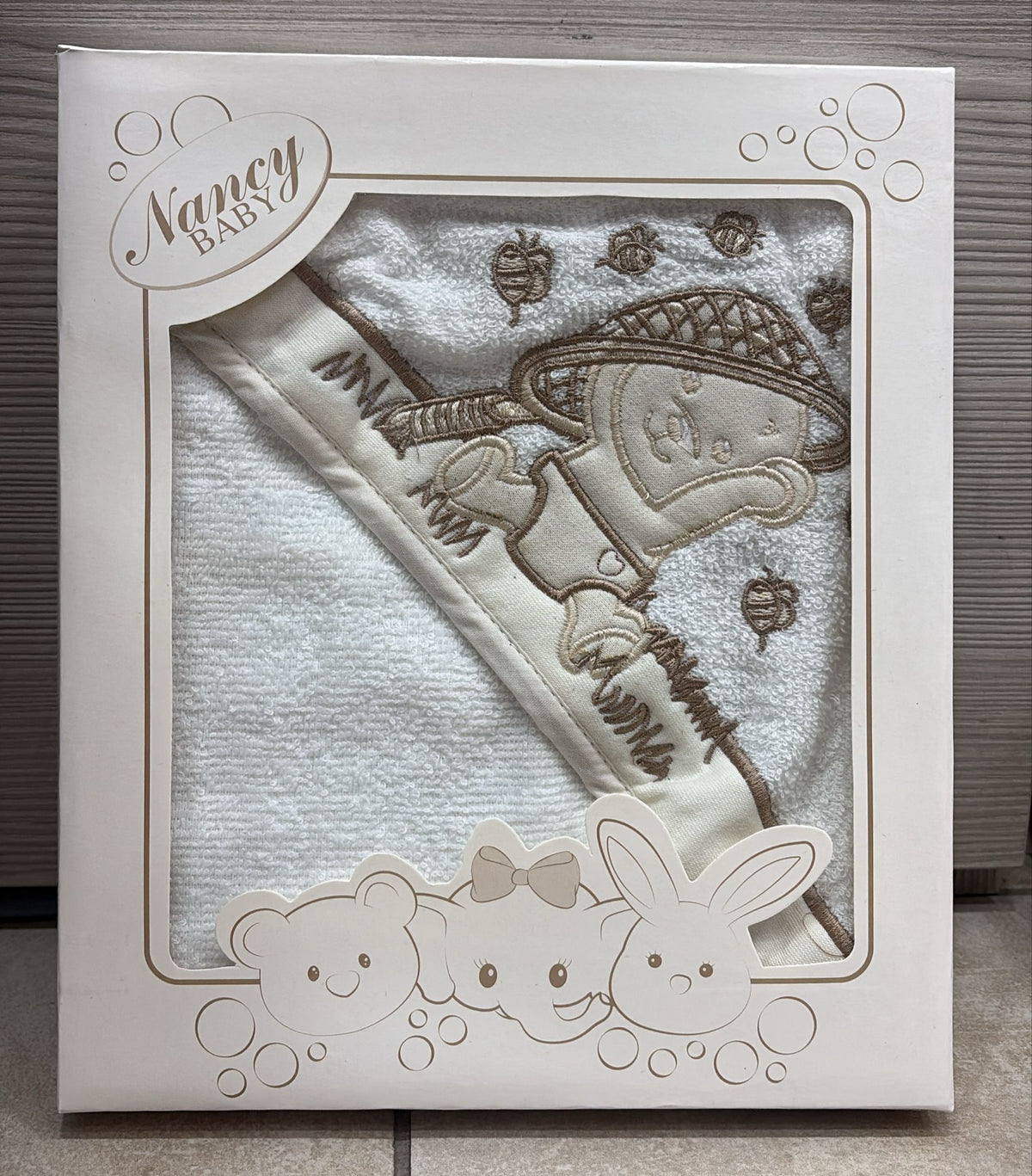 ✨ Accappatoio Neonato in Spugna Idrofila Nancy Baby ✨