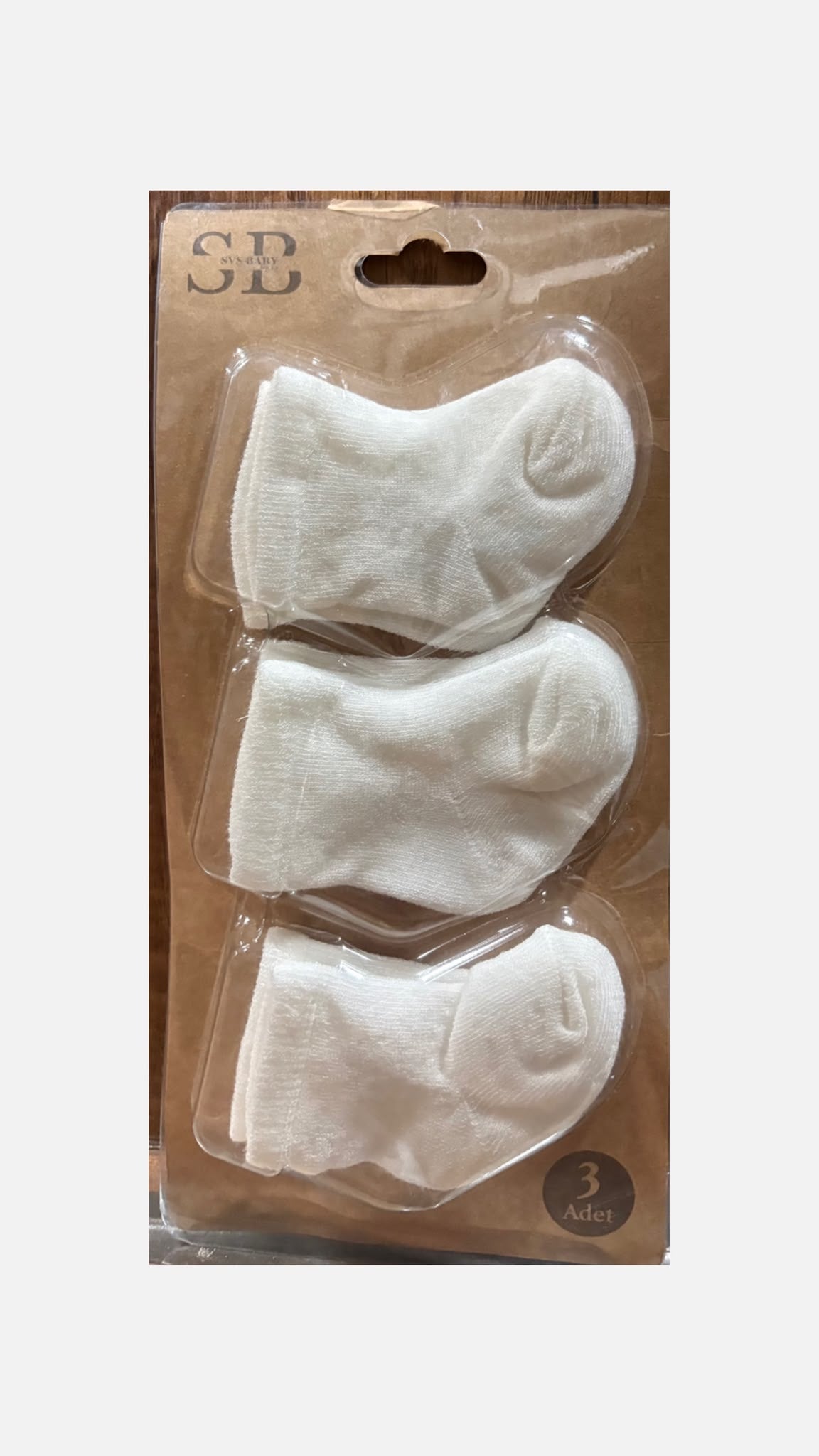 Set 3 Paia Calzini Neonato in Cotone tinta unita 👶🧦