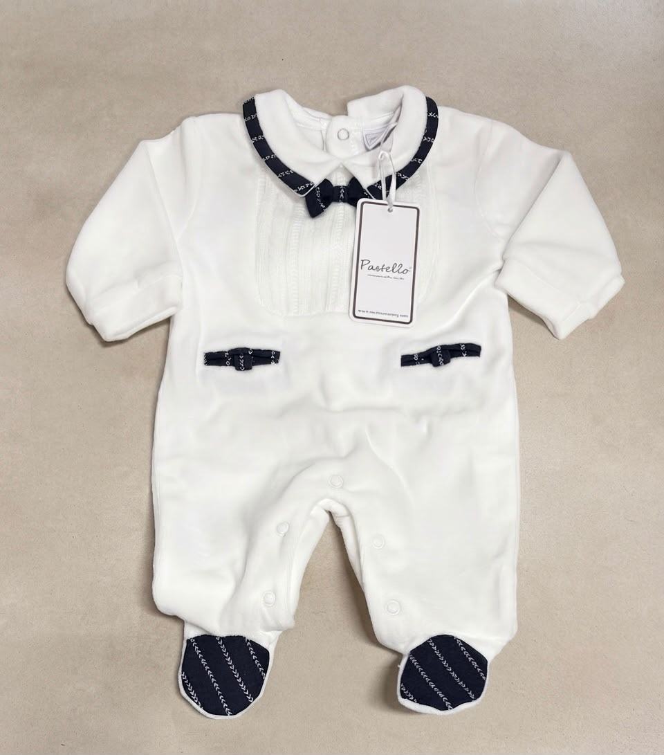 Tutina Neonato in Ciniglia Pastello – Art. TC0031AH