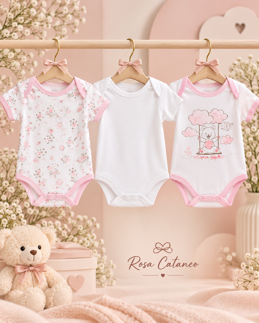 Tris 3 Body Neonato Cotone Nazareno Gabrielli – 0/36 Mesi