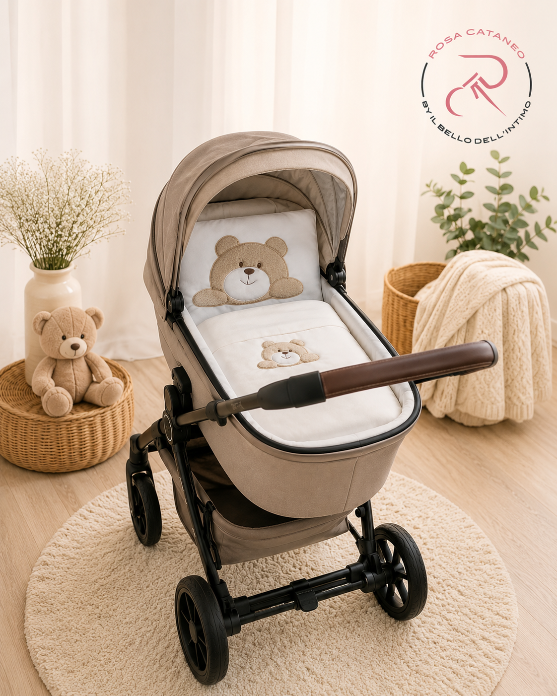 Set Carrozzina con Coperta e Lenzuola – Tenerotti