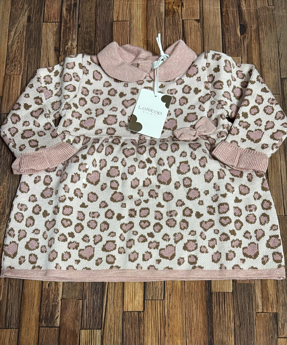 Vestitino Neonata in Maglia Animalier – Lollitop Baby