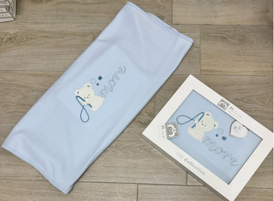 COPERTINA DI COTONE DELLA MELANIE MOD. AMORE MIS. 70X90CM A 10€