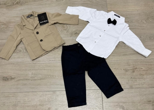 COMPLETO 4 PEZZI CON GIACCA NEONATO DA 12 A 36 MESI