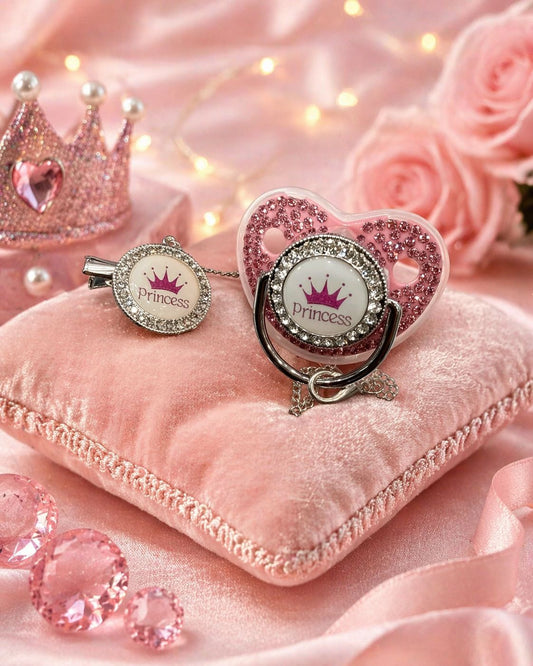 Succhietto Gioiello “Prince & Princess” con Clip