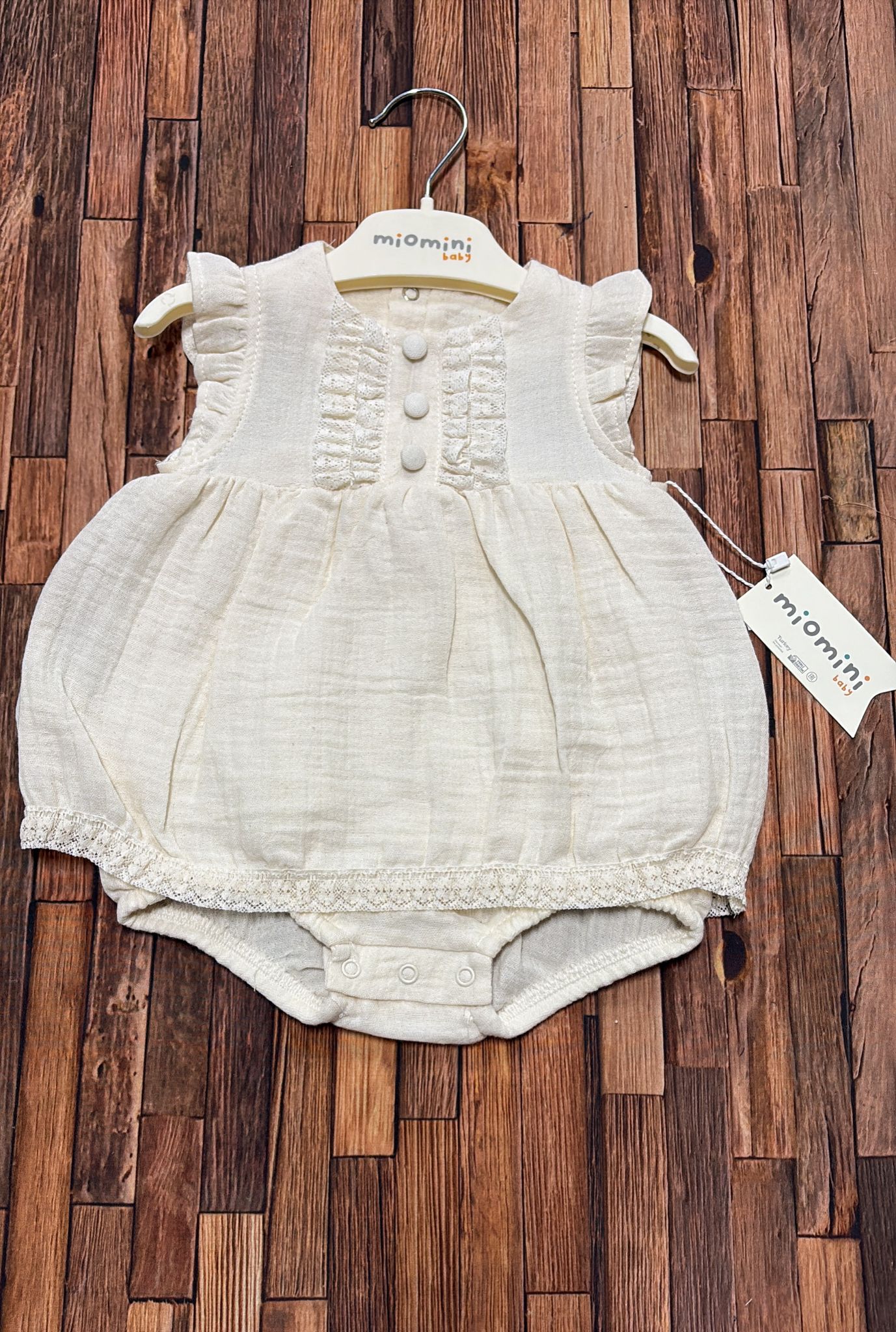 ✨ Pagliaccetto Mod. Lino in Cotone – Eleganza Baby