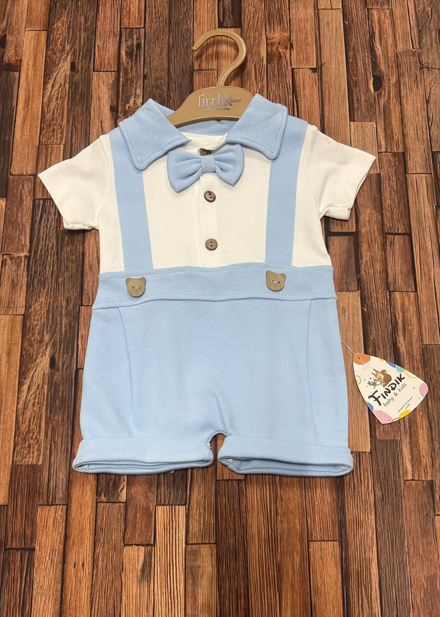 Pagliaccetto Elegante Celeste con Papillon ๐๐ถ