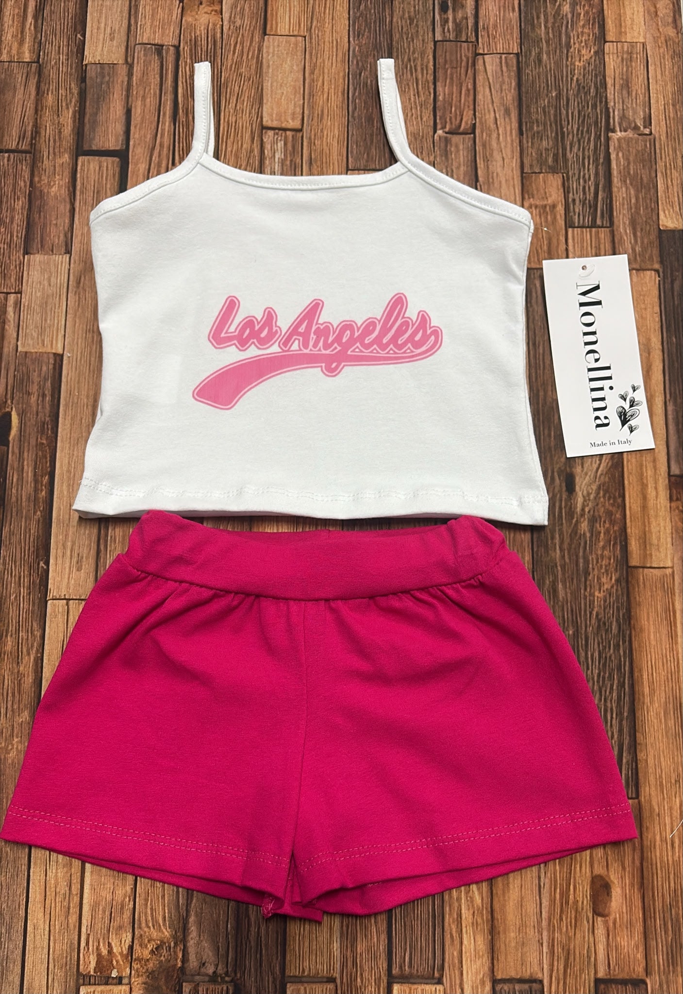 LOS ANGELES | Completino Neonata 2 Pezzi in Cotone
