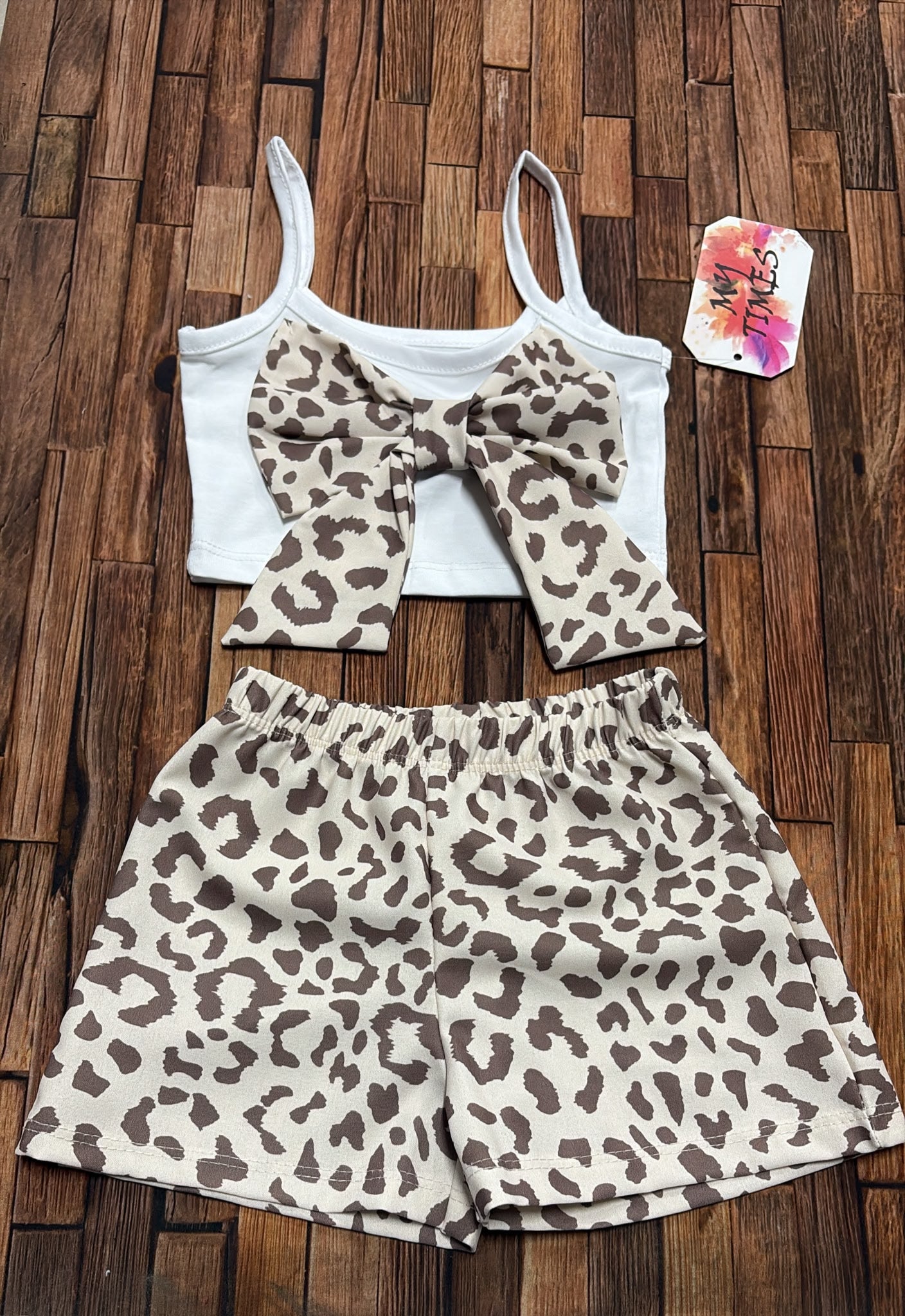 MACULATO | Completino Neonata 2 Pezzi con Fiocco