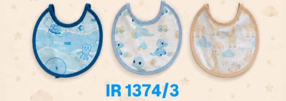 Set 6 Bavette Neonato 16x16 cm con Laccetti – Bavaglini in Cotone Fantasia