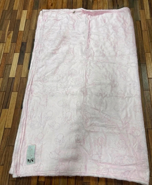 Plaid in Pile Minnie – Bianco/Rosa e Rosa