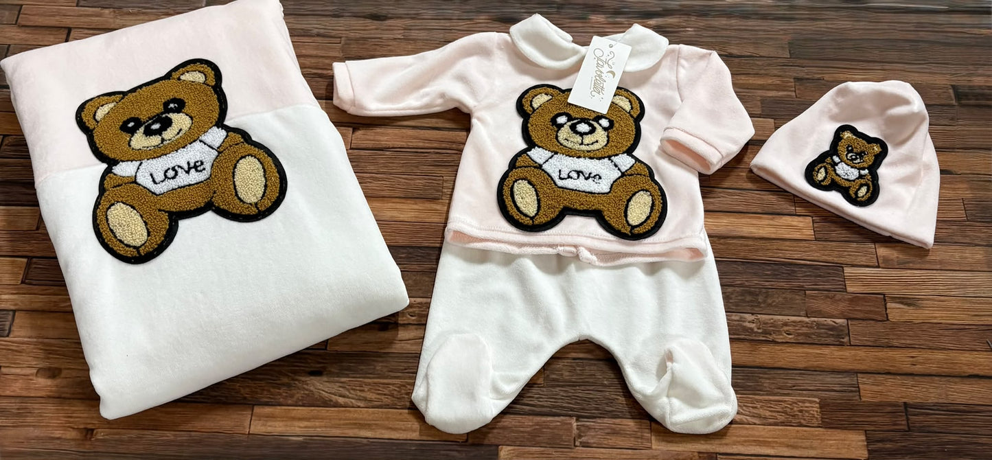 Completo Nascita in Ciniglia con Copertina Love Favoletta FAV0298