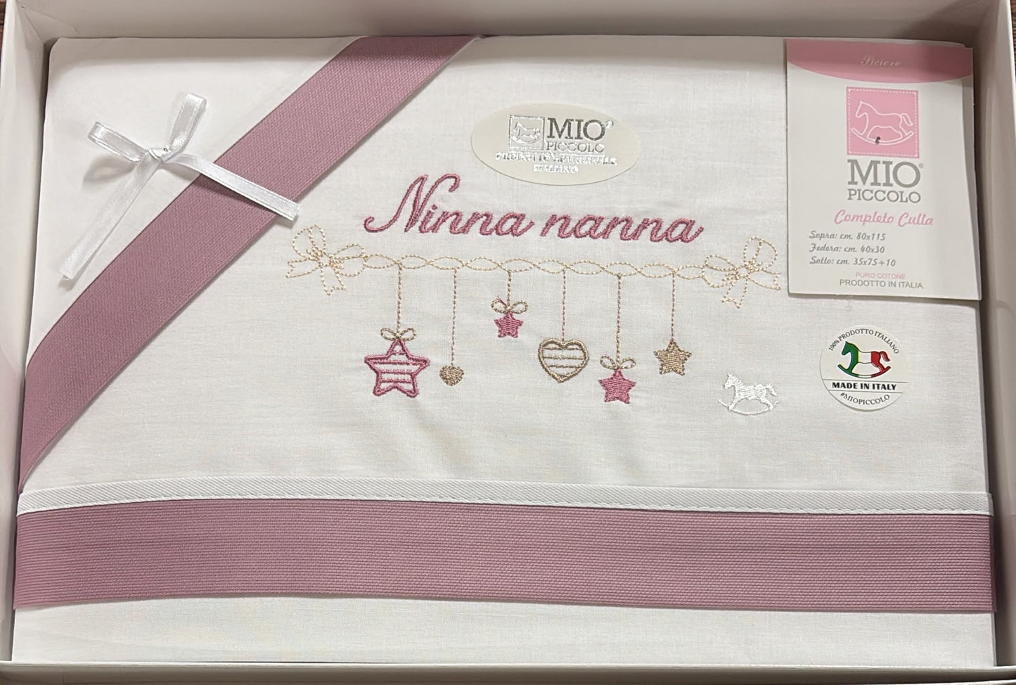 Completo Lenzuola Passeggino e Culla Piccola Mio Piccolo – Art. 13
