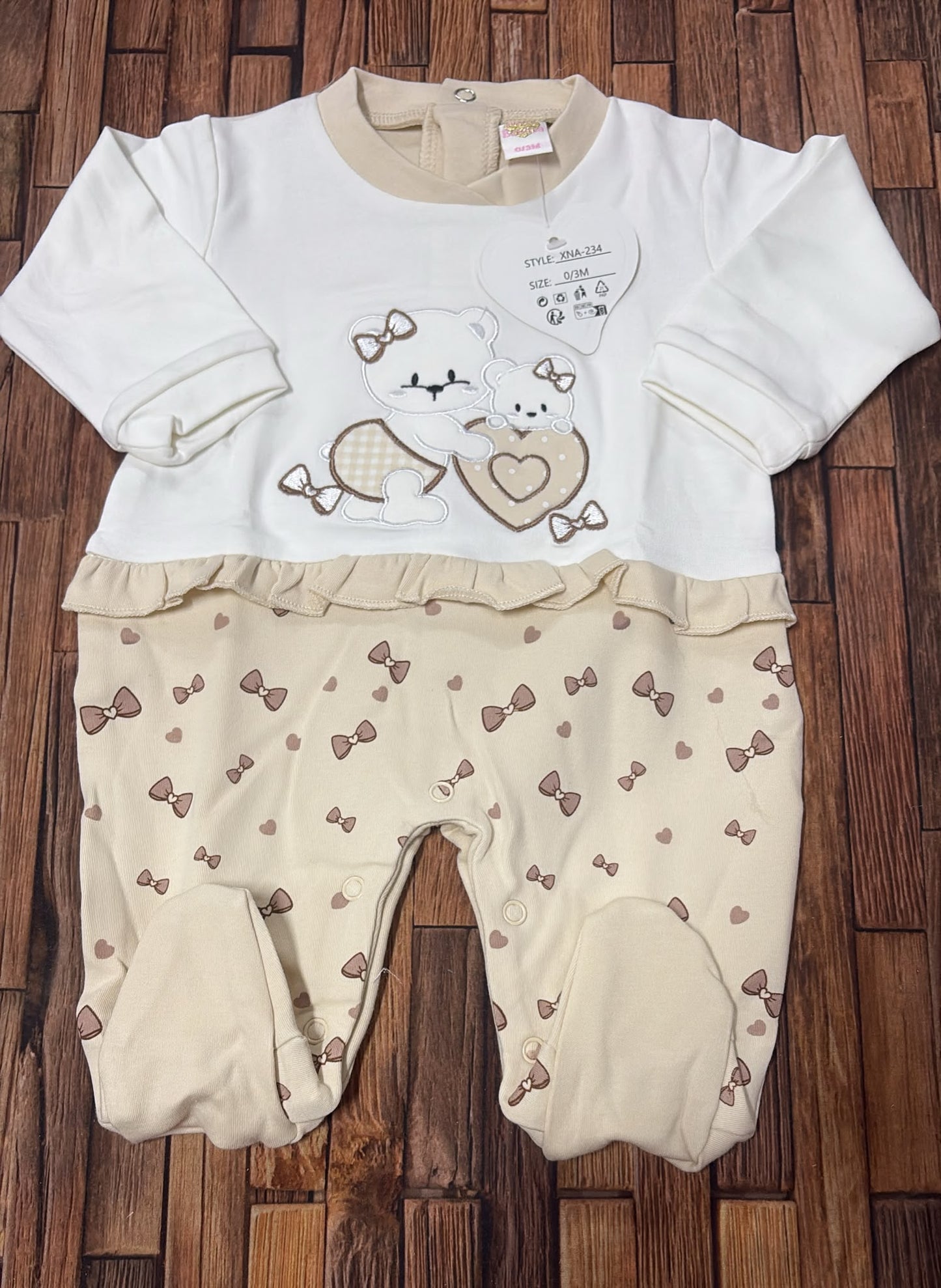 Tutina in caldo cotone femminuccia Miss Bellina