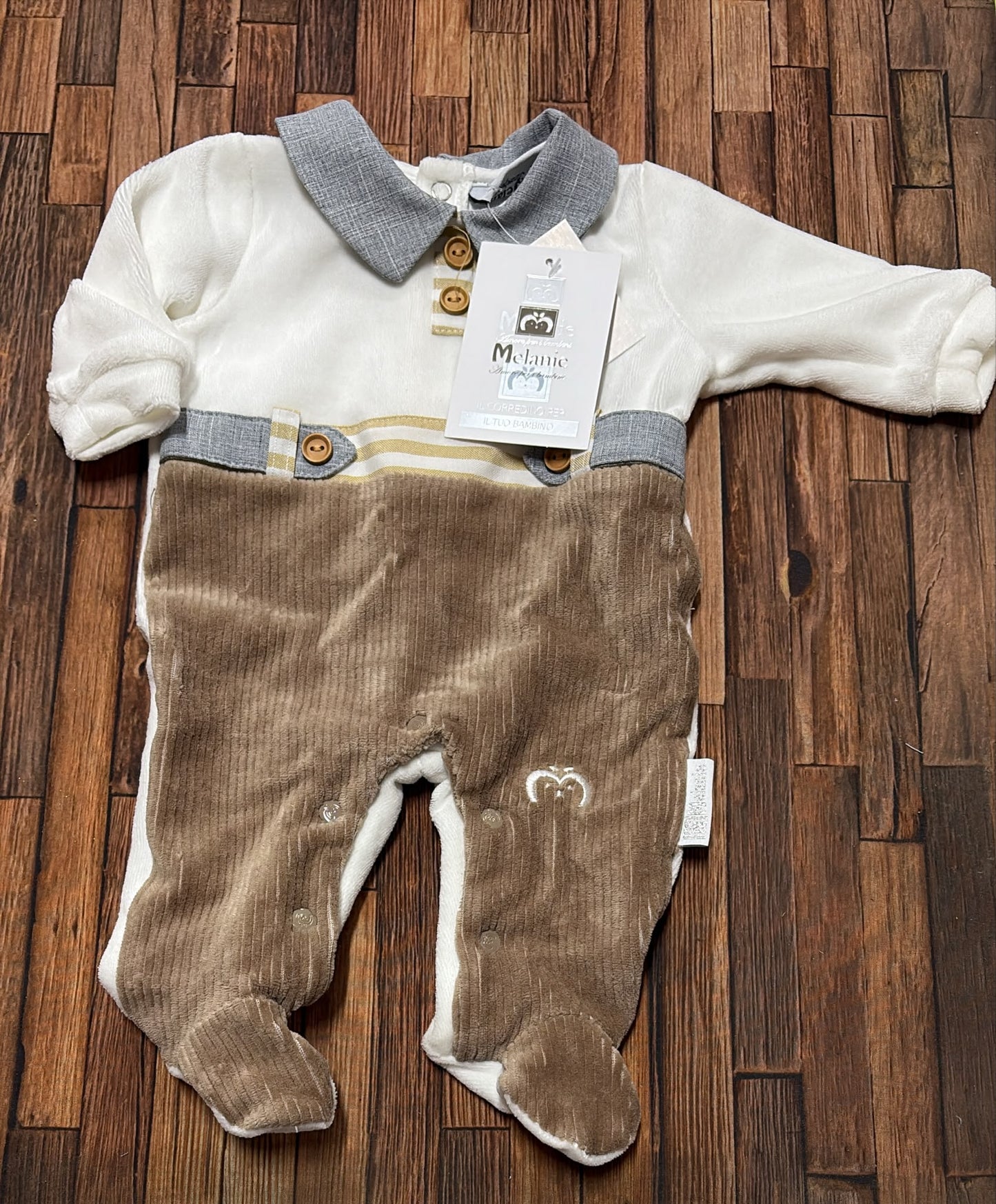 Tutina in ciniglia maschietto Melanie TC104