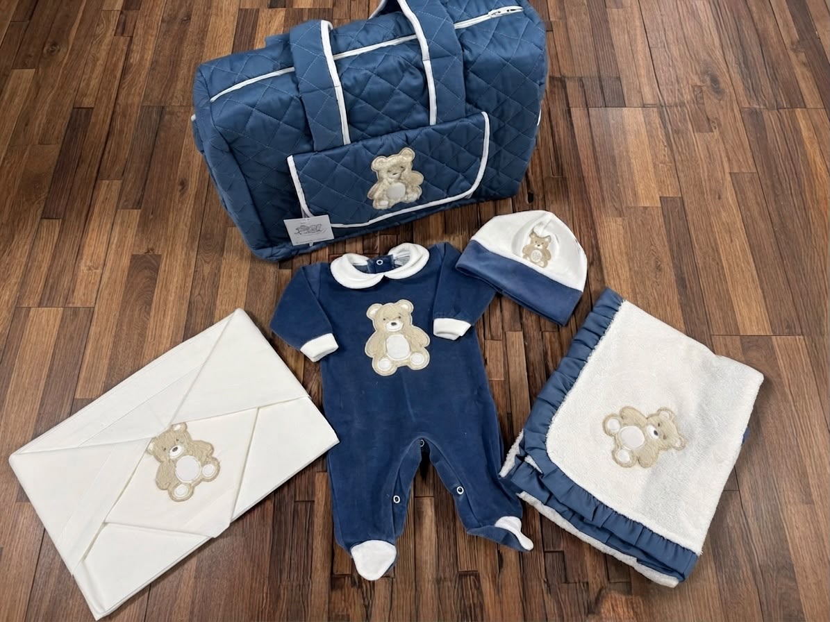 Set Uscita Clinica Neonato 5 Pezzi Orsetto – Tenerotti