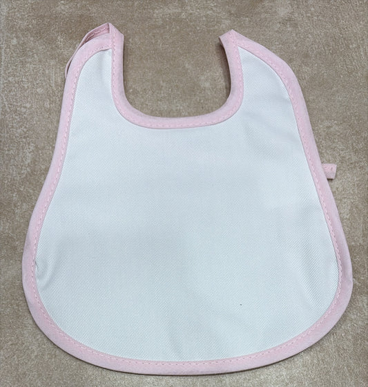 Bavetta Neonato in Cotone con Bordo Colorato