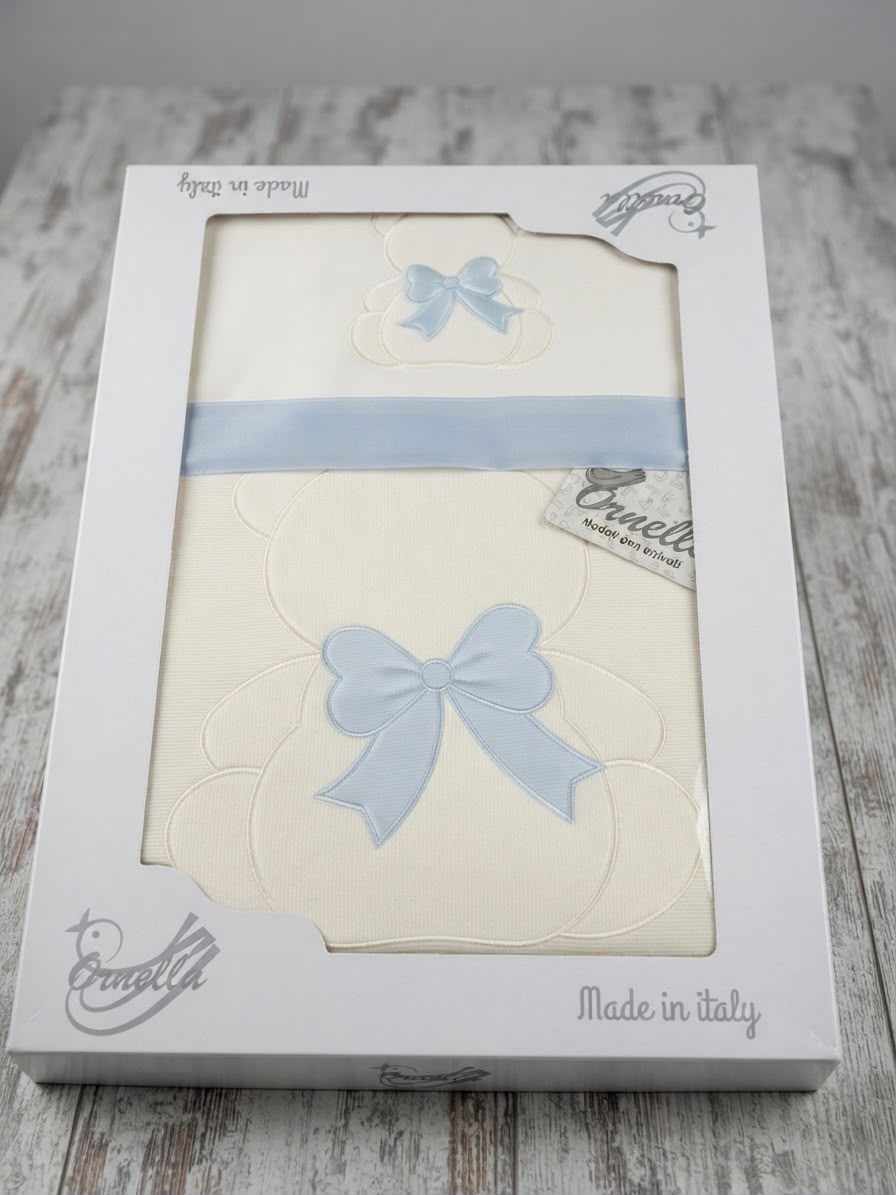 Set Piumino e Lenzuola Passeggino Ornella 100% Cotone – Vari Modelli