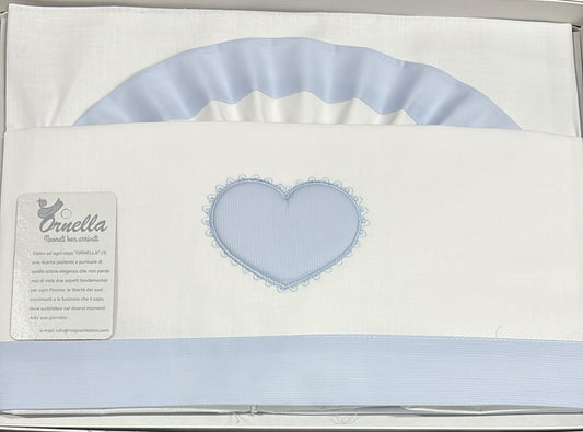 Completo Lenzuola Passeggino Ornella Cuore – Art. LC015-105R