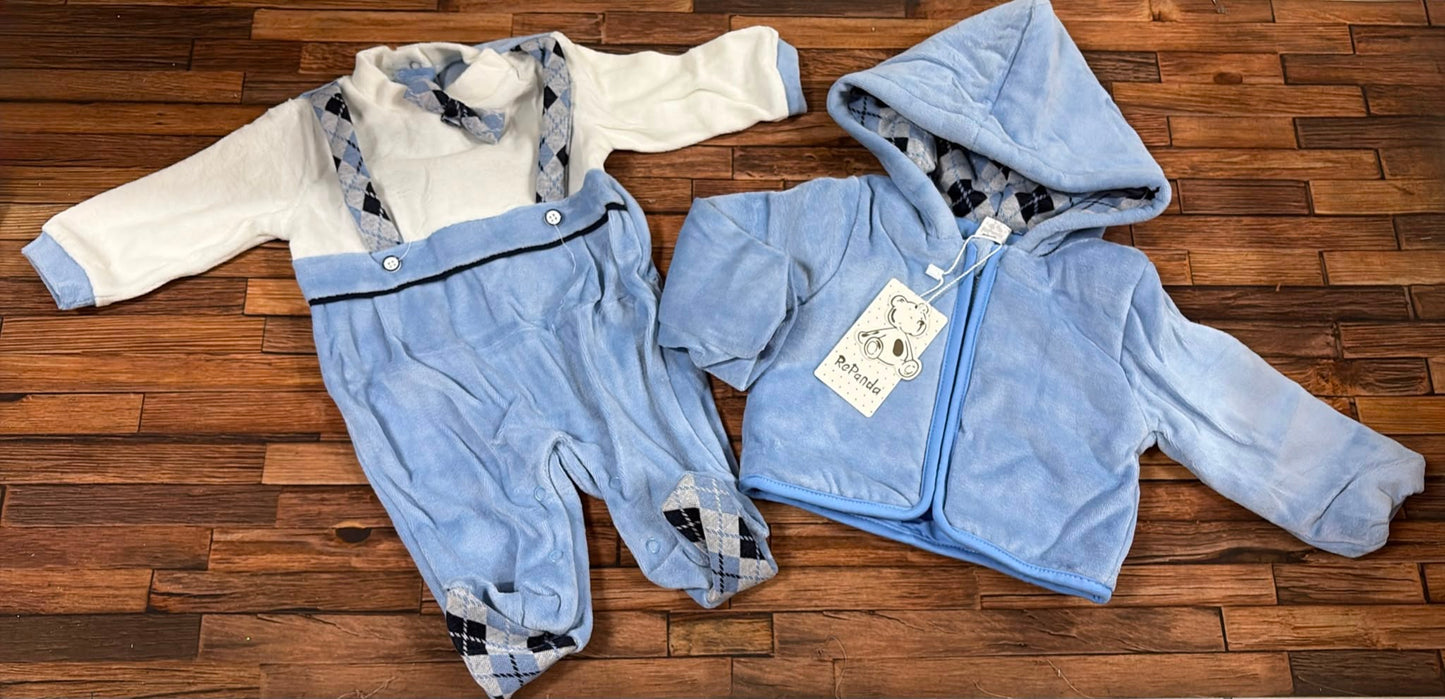 Tutina in Ciniglia + Giubbinetto Full Zip “Re Panda” – Art. RB-574