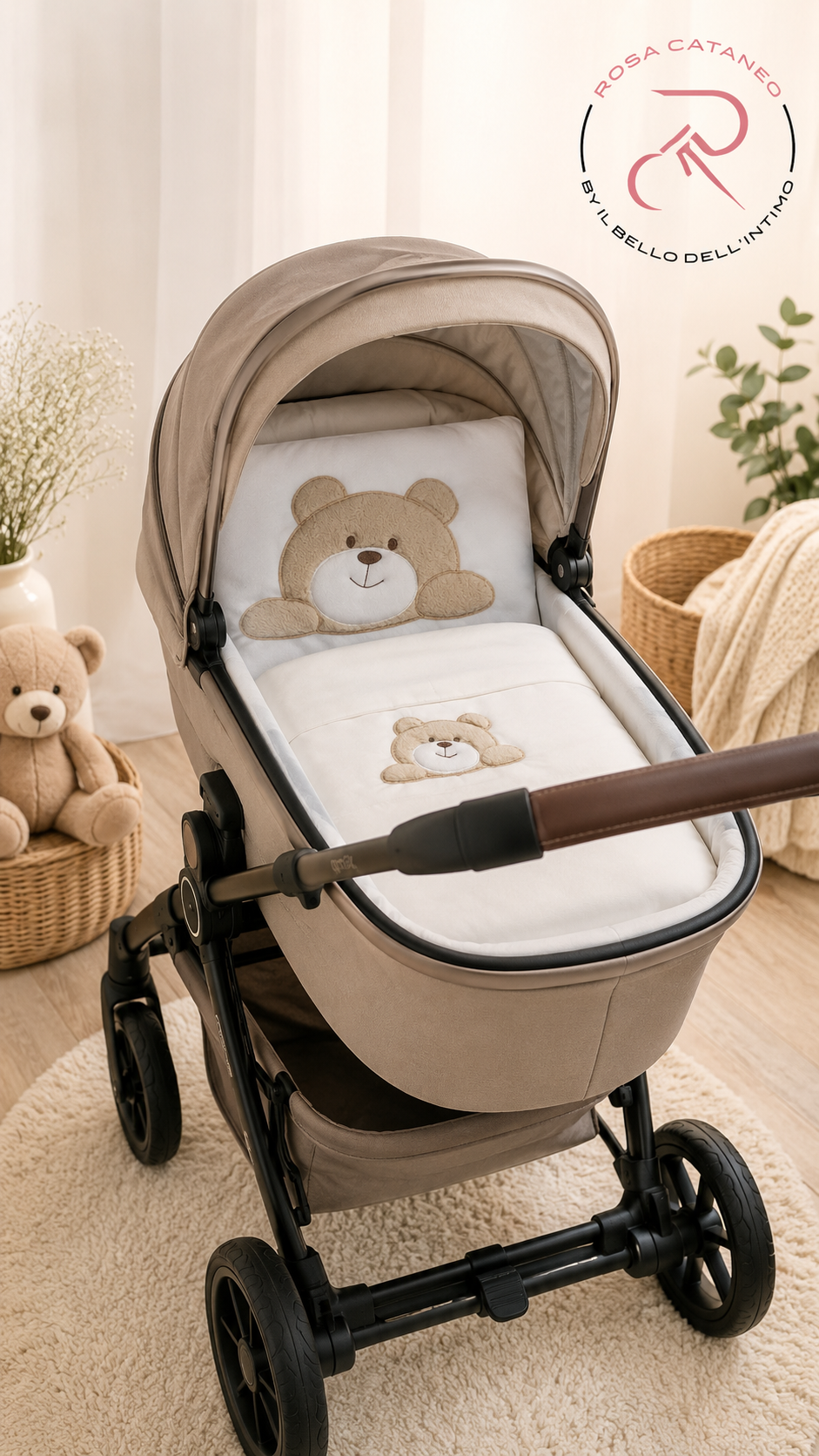 Set Carrozzina con Coperta e Lenzuola – Tenerotti