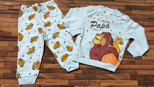 🦁 Pigiama Disney Il Re Leone in Caldo Cotone – Art. DY32P0309
