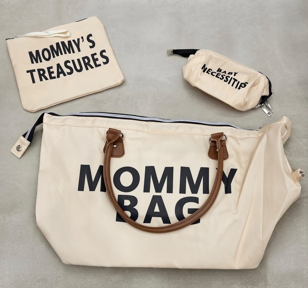 Mommy Bag Set 3 Pezzi – Borsa Parto con Beauty e Pochette