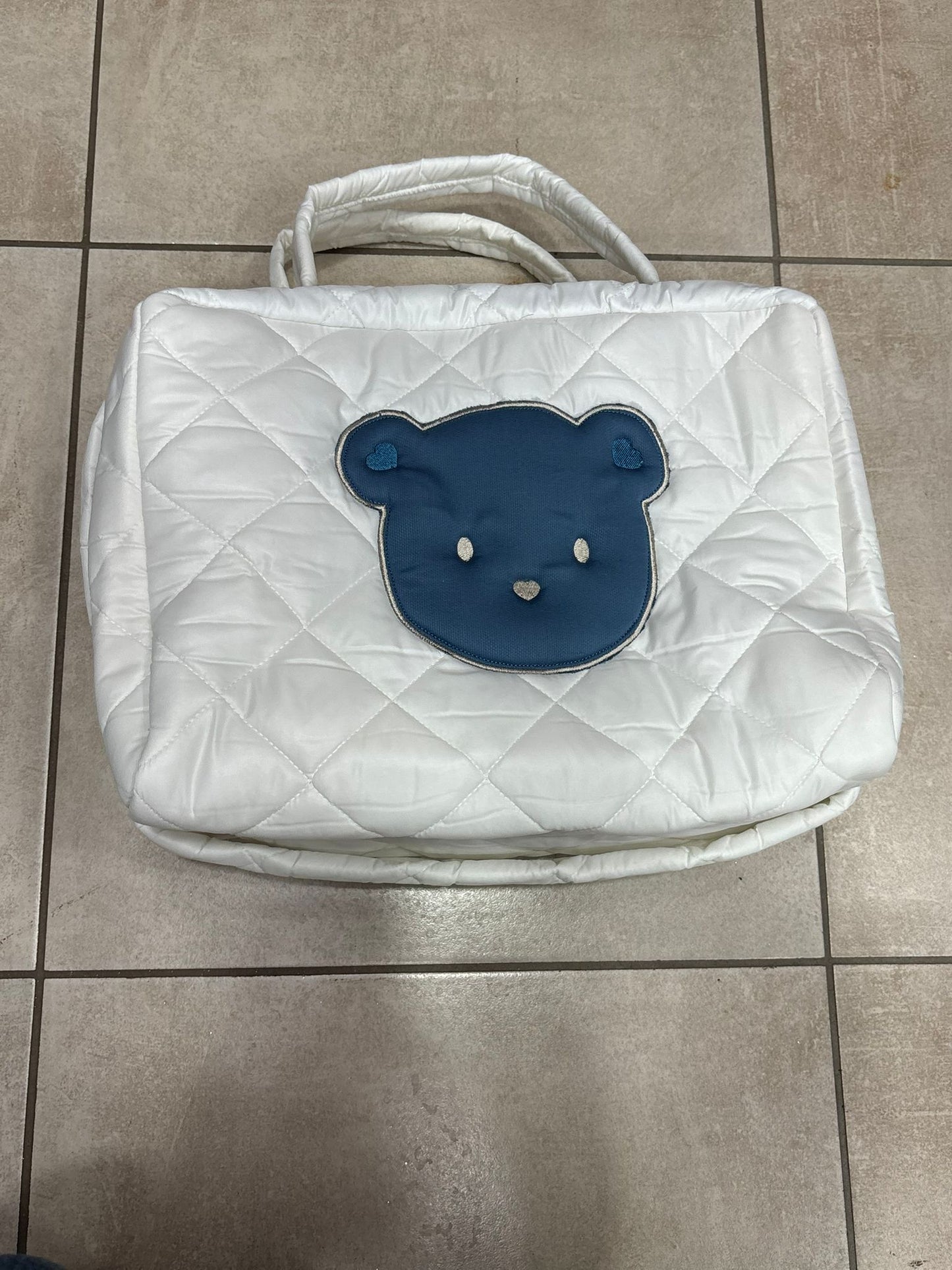 Borsa Trapuntata Neonato Orsetto 🧸✨