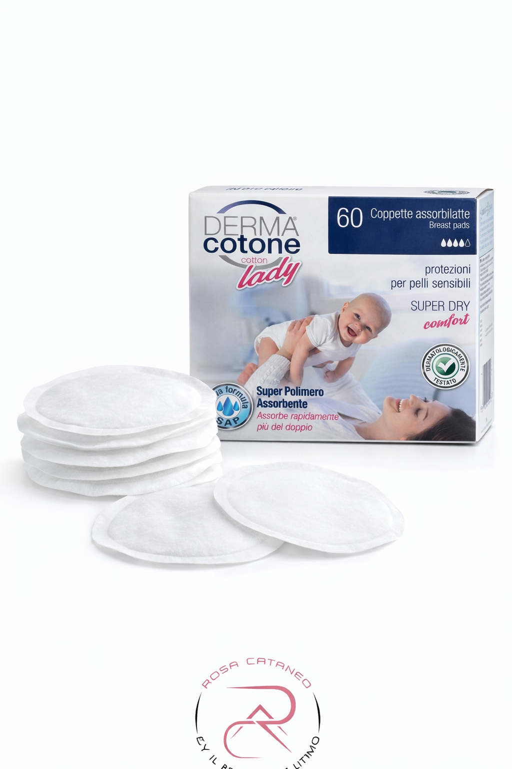 Coppette Assorbilatte Dermacotone Lady – 60 pezzi