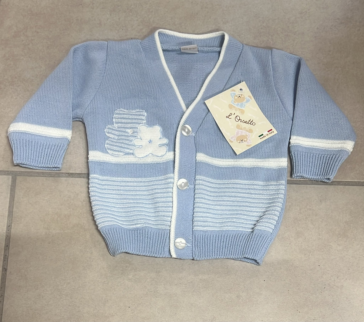 Giacchina Neonato Modello Lana “L’Orsetto” – Art. 225250