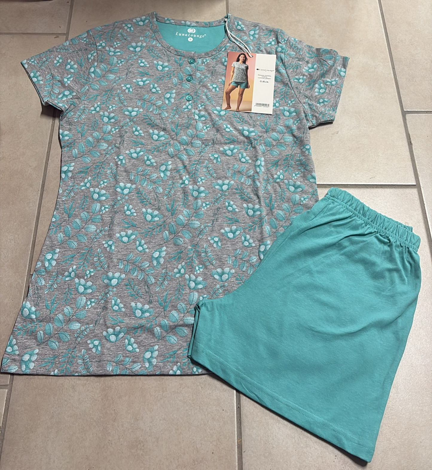 Pigiama corto donna in cotone – CLELIA | LUNA LOUNGE