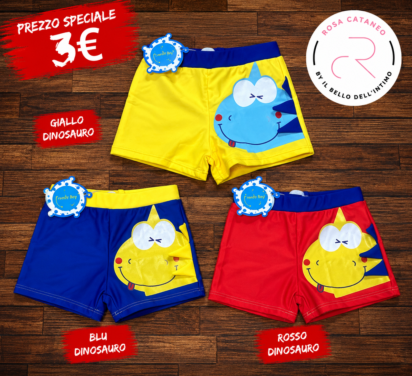 Costume Boxer Bimbo Dinosauro – Art. AA238