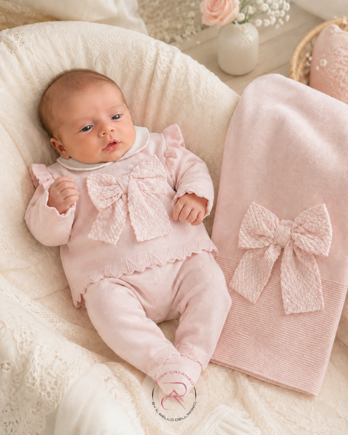 Set Uscita Nascita Tutina + Copertina “Stelle & Pupi” – Art. SNBA-1494-M3 (Copia)