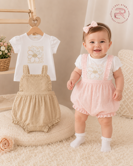 Completo Neonata con Salopette e T-Shirt NEA-611 – Last Star