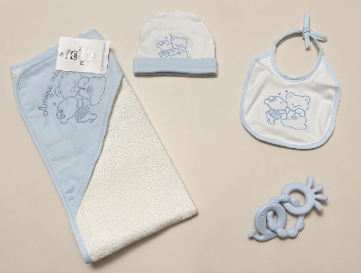 Set Regalo Neonato 4 Pezzi Melanie – Art. GB120