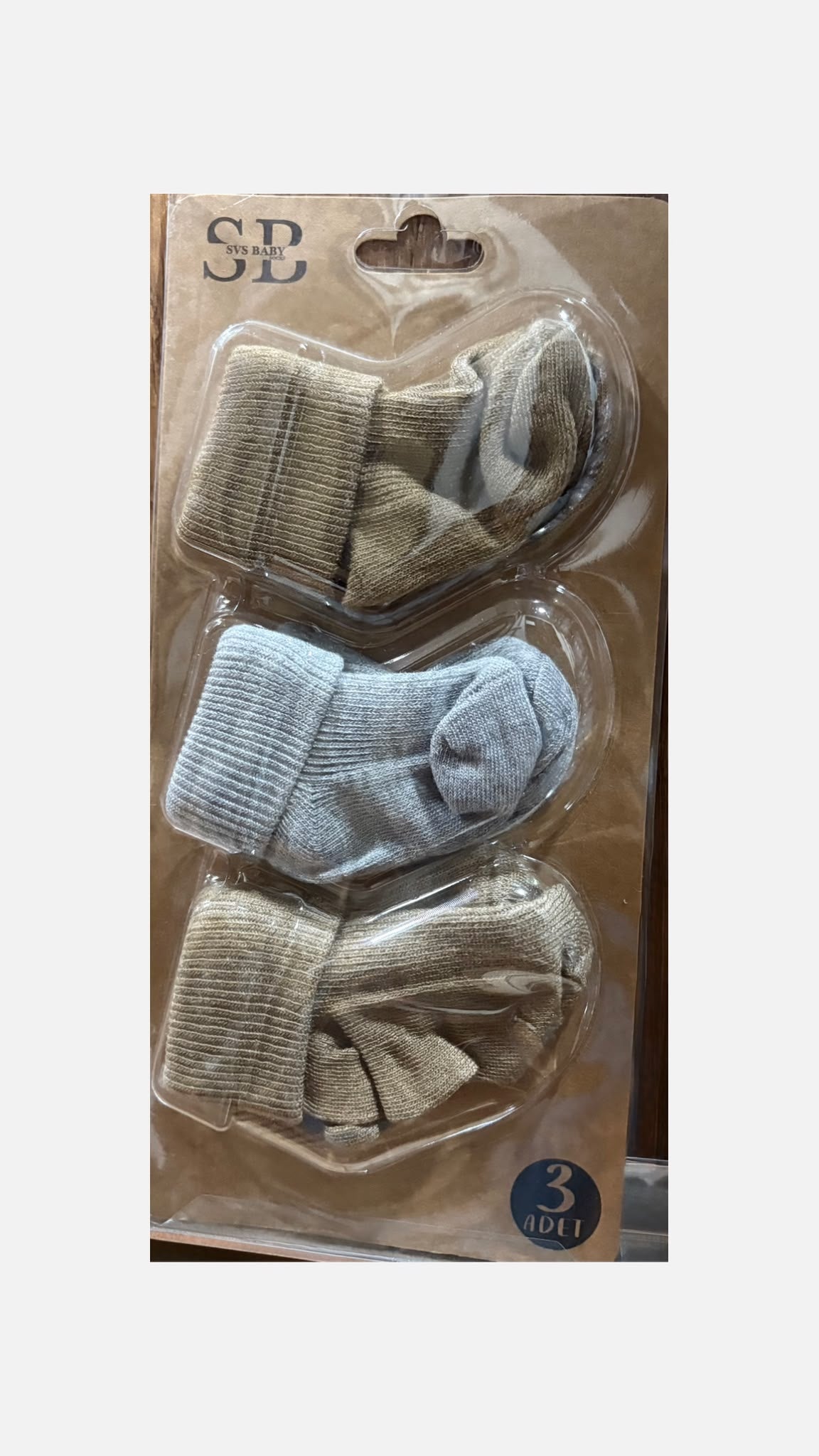 Set 3 Paia Calzini Neonato in Cotone tinta unita 👶🧦