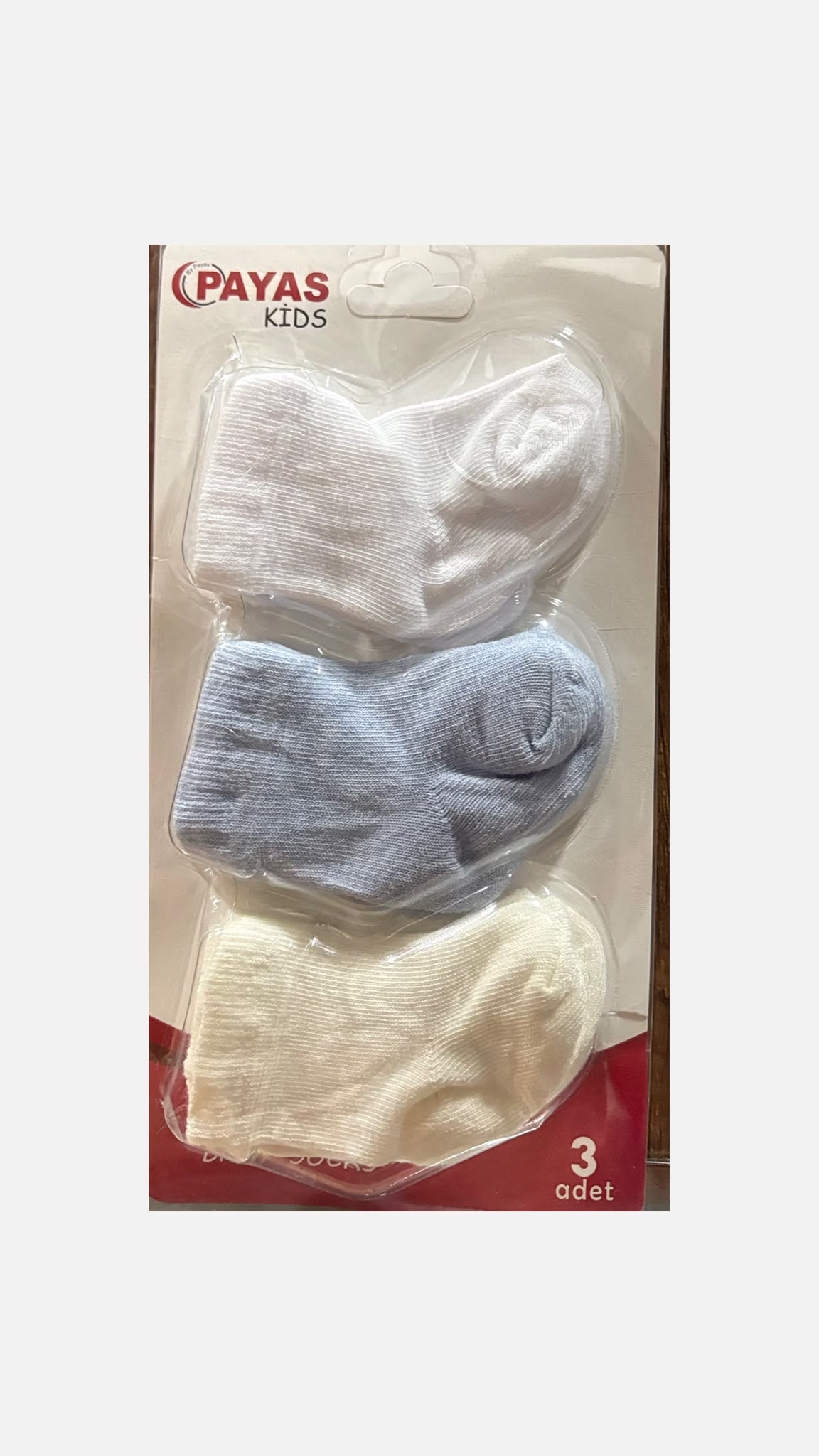Set 3 Paia Calzini Neonato in Cotone tinta unita 👶🧦