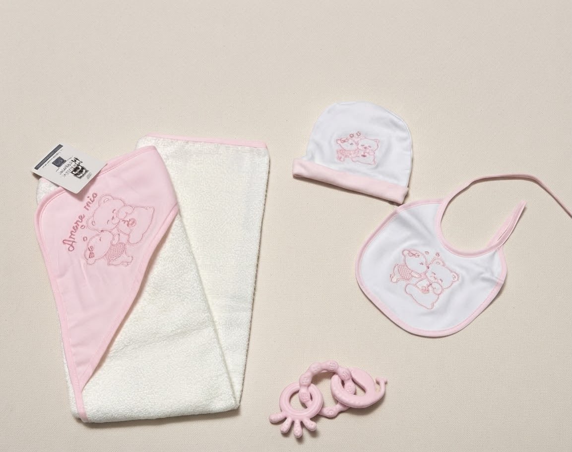 Set Regalo Neonato 4 Pezzi Melanie – Art. GB120