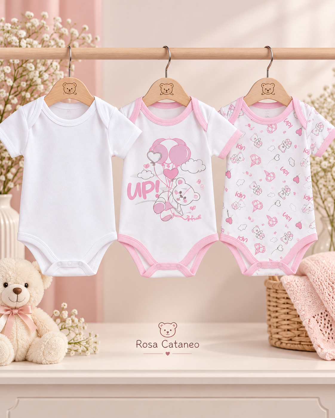 Tris 3 Body Neonato Caldo Cotone Nazareno Gabrielli – 0/36 Mesi