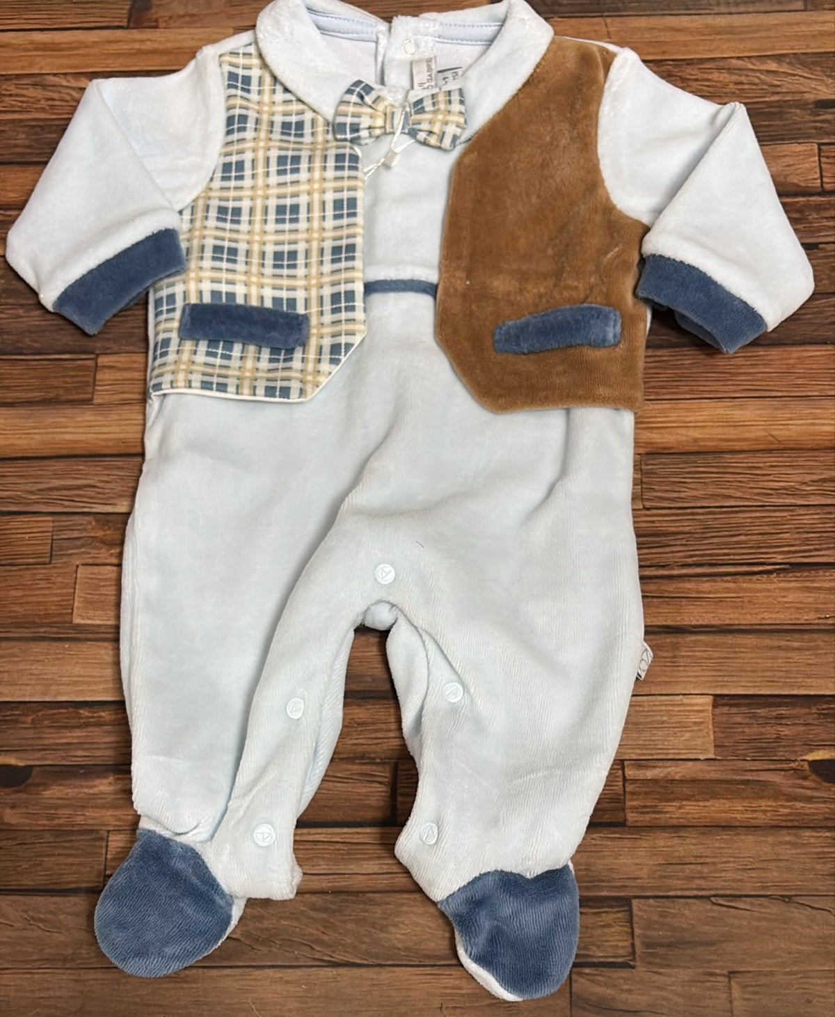 Tutina Maschietto in Ciniglia con Gilet e Papillon Nazareno Gabrielli – NG-2110
