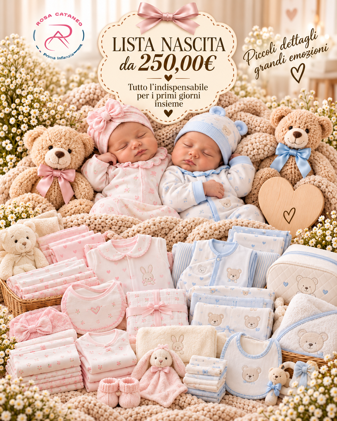 Lista Box Nascita da 250€ – Rosa Cataneo | Opzione 1 e 2