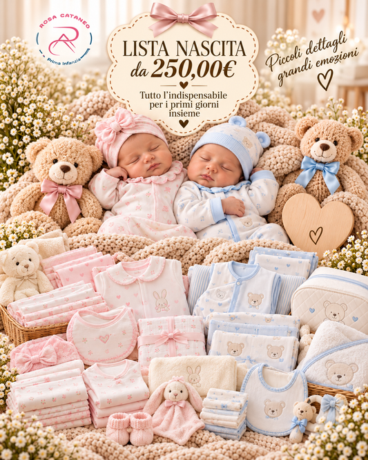 Lista Box Nascita da 250€ – Rosa Cataneo | Opzione 1 e 2