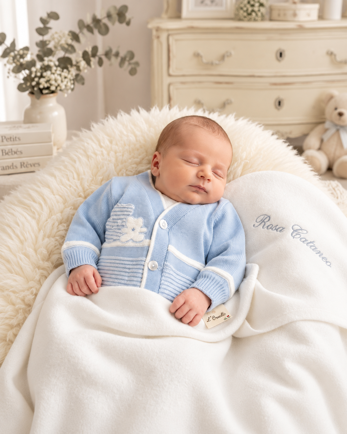 Giacchina Neonato Modello Lana “L’Orsetto” – Art. 225250
