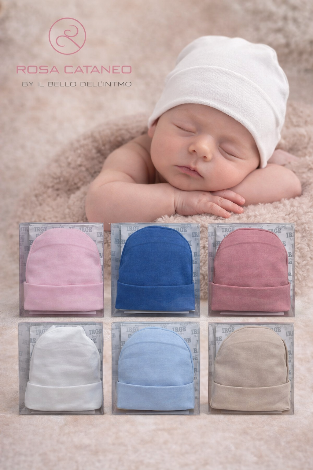 ✨ Cappellino Neonato in Cotone Irge ✨