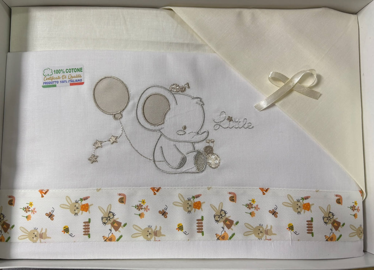 Lenzuola Culla Neonato Batuffolini 100% Cotone – Art. B0203