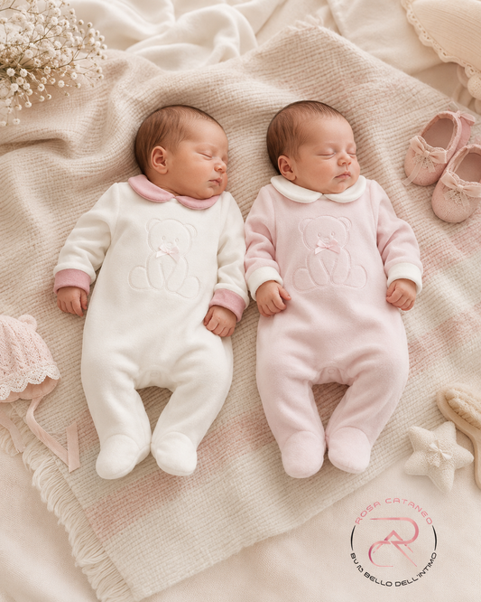 Tutina in Ciniglia Neonata I Batuffolini Art. B548/3F