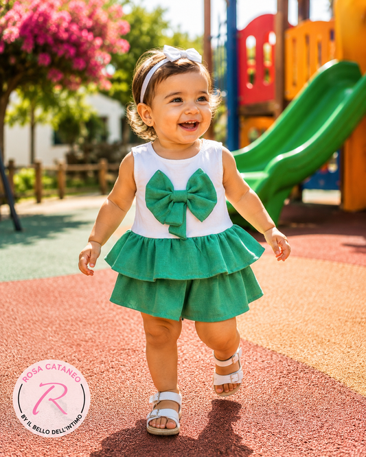 VESTITINO NEONATA CON FIOCCO | Eleganza e Stile per le Piccole Principesse