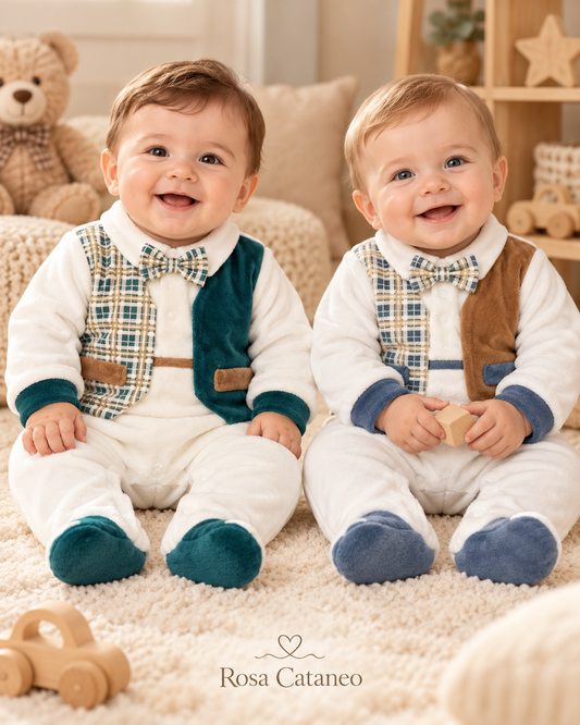 Tutina Maschietto in Ciniglia con Gilet e Papillon Nazareno Gabrielli – NG-2110