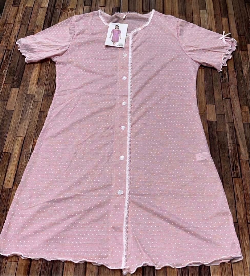 Camicia da Notte Aperta Premaman e Parto in Cotone Donna Art. F1295